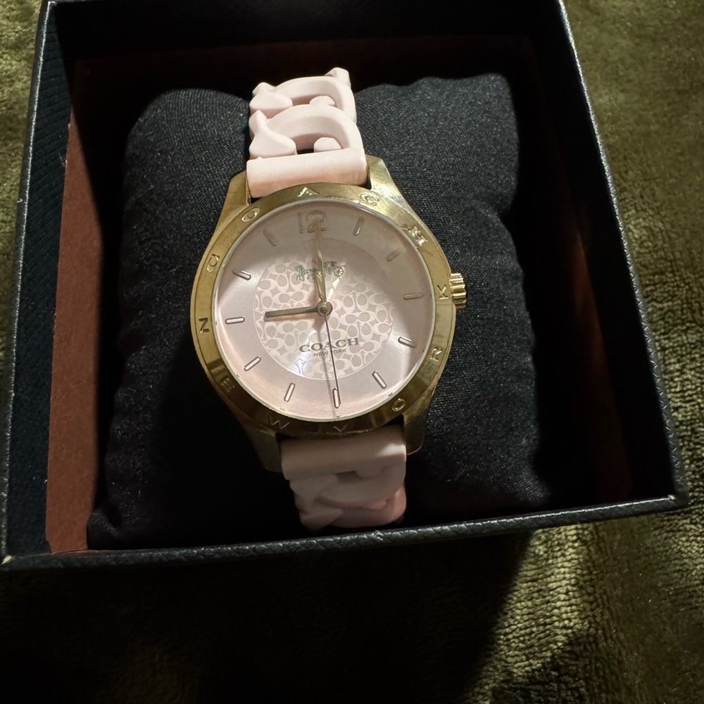 Coach “Maddy” Gold and Pink Women's Watch